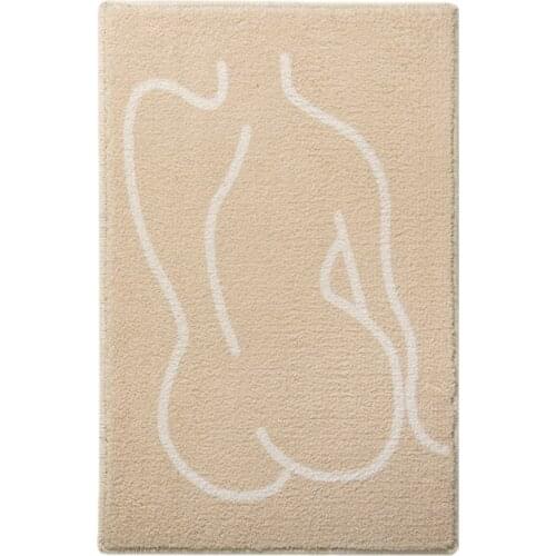 Funny Carpet Living Room Bedroom Bathroom Anti-slip Mat Soft Thick Imitation Cashmere Chenille Creative Sexy Lady Floor Rugs