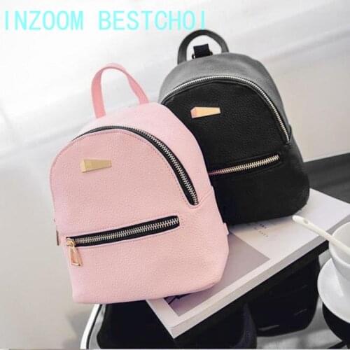 Mini Backpack Women PU Shoulder Bag for Teenage Girls Kids Multi-Function Small Bagpack Female Ladies Mochila Feminina