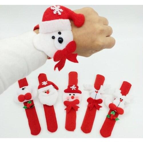 1 Piece Christmas Children Gift Santa Claus Snowman Deer New Year Party Toys Christmas Decorations Christmas Patting Circle