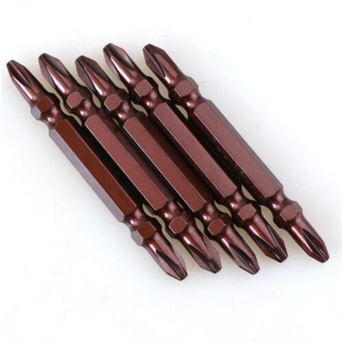 10PCS Magnetic Anti Slip Electric Screwdriver Bits Precision PH2 Phillips Double Cross Head 65/100/150/200mm S2 Strong hardness