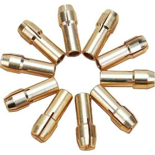 10pcs Rotary Tool Collet Mini Drill Chuck Set 0.5-3.2mm Power Tools Accessories