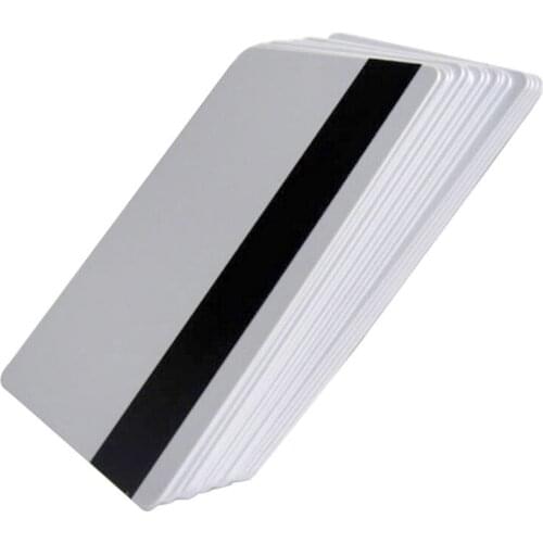 10PCS High Resistance Blank PVC Magnetic Stripe Card 2750 OE Hi-Co 3 Track Magnetic Card For Access Control System QXNF