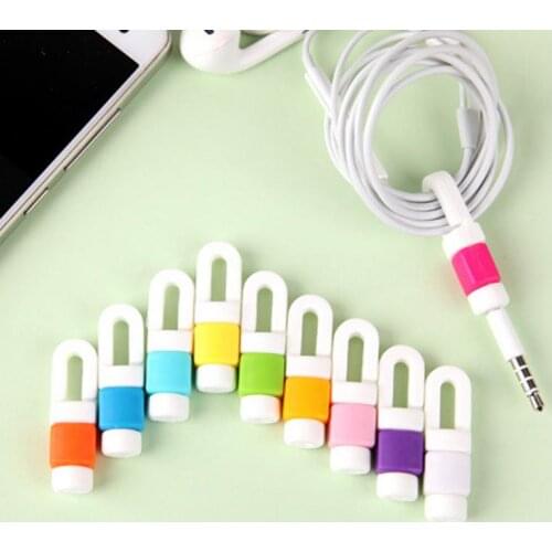 12pcs/lot Silicone digital cable protector Cord Protecotor Protective cover for iphone Samsung Headphone Cord