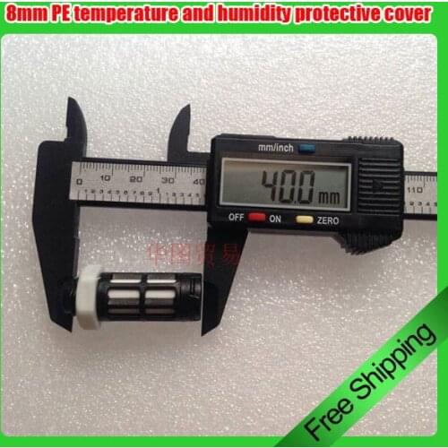 20pcs 8mm PE waterproof sensor shell SHT10 SHT11 SHT15 temperature and humidity black protective cover HS12-40A
