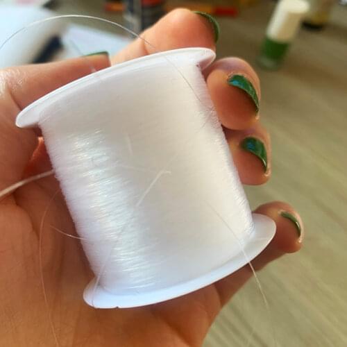 20-100m 0.2-0.8mm silver color Inelastic Fishing Line Diy Jewelry Accessories Handmade Beaded Bracelet Crystal Lines One pcs