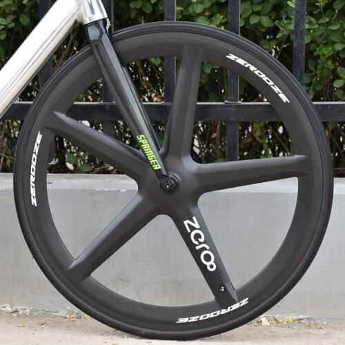 700c ZERO 5-spoke Front Carbon Fibre Track Wheel 850g single speed bicycle Fixed Gear Bike clincher Carbon Wheelset
