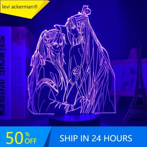 Acrylic 3d Light BL Mo Dao Zu Shi Lamp for Bed Room Decor Touch Sensor Colorful Led Night Light Lamp Mo Dao Zu Shi Lan Zhan