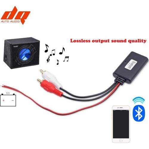 Car Audio Bluetooth 5.0 Receiver RCA Lossless Output Wireless Adapter Stereo Adapters for Car Subwoofer Amplifier Speaker Kit