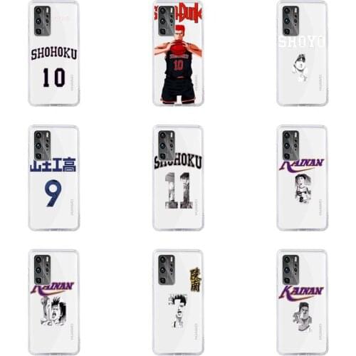 SLAM DUNK Phone Case For Huawei P40 P30 P20 Mate Honor 10i 30 20 i 10 40 8x 9x Pro Lite Transparent Cover