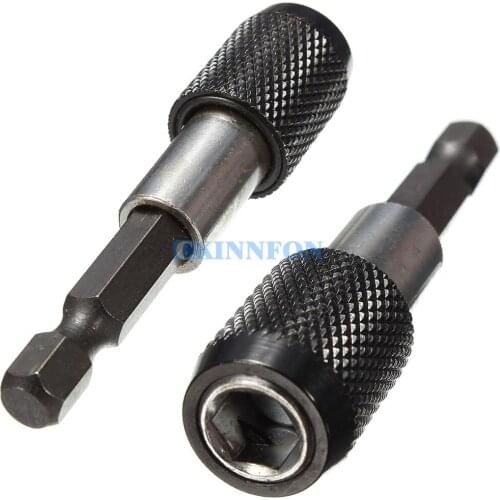 DHL 50PCS 1/4" 60mm Hex Shank Quick Release Drill Screw Magnetic Screwdriver Bit Holder