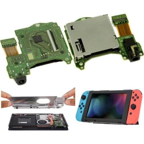 Game Cartridge Card Slot Replacement Reader Console Headphones Jack Port Socket for Nintendo- Switch Repair Parts