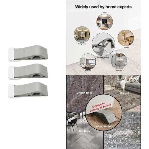 Hot YO-Door Stoppers Rubber Door Stop, Door Wedge Stoppers Floor Works on Multi Floor Surfaces, Door Security and Jammer