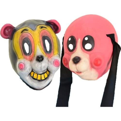 Cosplay umbrella academy hazelnut costume accessory cha-cha latex mask Halloween party prop