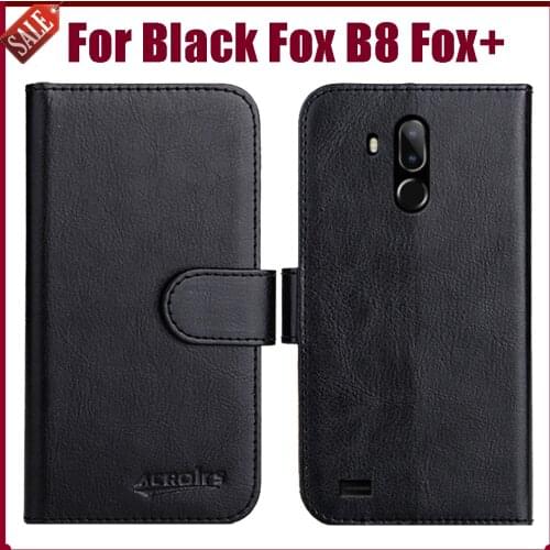 Hot! Black Fox B8 Fox+ Case 6.08" Fashion 6 Colors Flip Soft Leather Phone Wallet Cover For Black Fox B8 Fox+ Case Card Solts