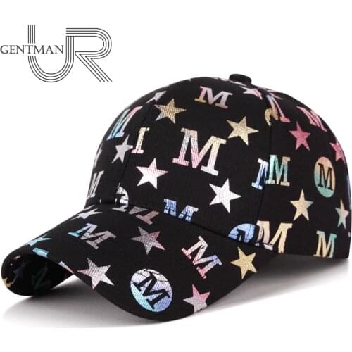 Unisex Fashion Cotton Cap M Letter Stars Graffiti Cool Baseball Cap Men Women Outdoor Adjustable Hat Young Street Peaked Cap