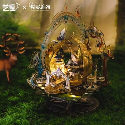 MMZ MODEL MU 3D Metal Puzzle Elf Castle Crown Throne Carriage model kits DIY 3D Laser Cut Assemble Jigsaw Toys GIFT For Children