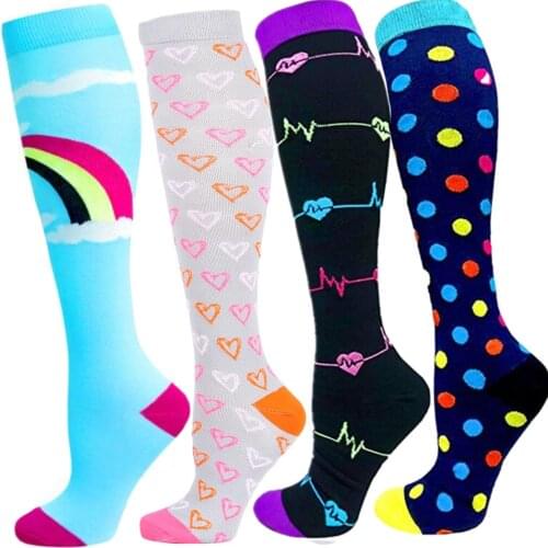 Men Women Antifatigue Compression Socks Flight Travel Fit For Nurses, Pregnancy, Varicose Veins Relief Socks 15-30 MmHg Stocking