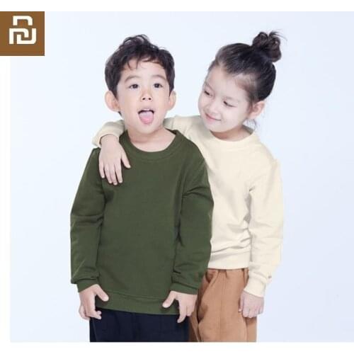 Youpin New MITOWN LIFE childrens round neck pullover cotton sweater Skin friendly Warm wind Male and female long sleeve shirt