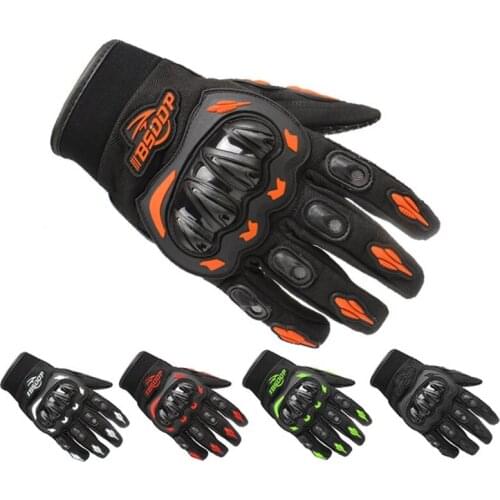 Adult Motorcycle Dirt Bike Outdoor Riding Anti-fall Gloves Windproof Non-slip Breathable Full Finger Glove for Motocross