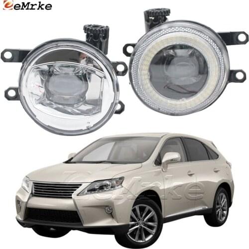 2in1 LED Angel Eye Daytime Running Lights DRL + Cut-Line Lens Fog Lights for Lexus RX270 RX350 RX450h/RX 350 F-Sport/RX 450h F-S