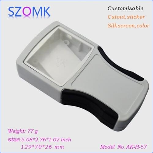 Szomk plastic handheld enclosure electronics 2014 new (1 pcs) 129*70*26mm abs swith box for pcb board electronical junction box