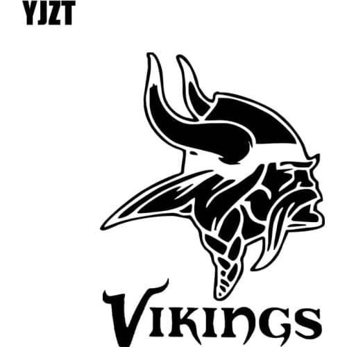 YJZT 11.4*14.9CM Covering The Body Vikings Warrior Old Handsome Cool Soldier Car Sticker Black/Silver Vinyl C21-0031