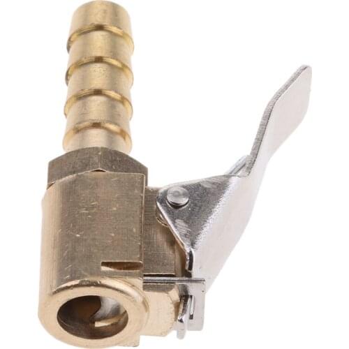 Tire Air Chuck With Clip Adapter Inflator Valve Tire Adapter - Brass