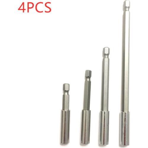 1/3/4pcs 1/4" Hex Rod Shank Long Handle Screwdriver Tip Holder Extension Bit Set Extensions Quick Change Hand Tool Socket