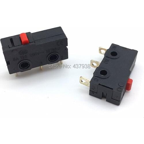 10pcs Limited Switch 3 Pin NO NC 5A 250VAC Micro Switch KW12-A Without Lever