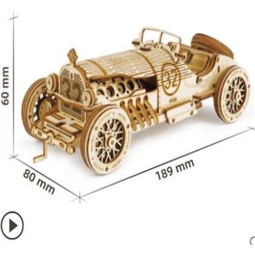 3D Jigsaw Puzzle Model DIY Wood Decompression Assembly Steam Train JEEP Boy Toy Birthday Chrismas Present Girl