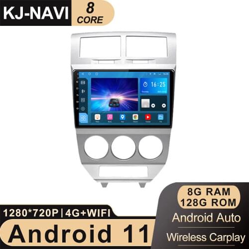 4G LTE 9'' 8-Core DSP Android 11 For Dodge Caliber 2007-2010 Car Intelligent Multimedia Navigation Video Player GPS