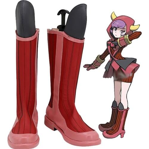 Pokemon Courtney Cosplay Boots Customized Leather Shoes for Adults and Kids