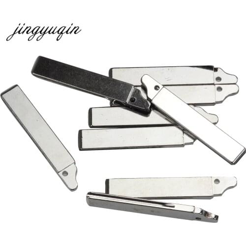 Jingyuqin 15pcs NO.73 Car Remote Key Blade For Renault Citroen Peugeot Flip Folding Key Blank With Groove Replacement