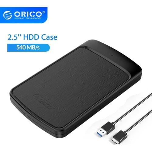 ORICO HDD Enclosure Case for Hard Drive 2.5 inch SATA USB3.0 Portable External Solid State Drive Box 5Gbps 4TB Mobile HDD Caddy