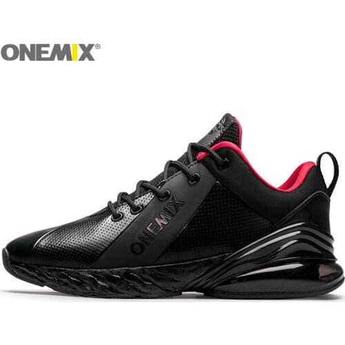 ONEMIX Men Running Shoes Max Nice Retro Classic Athletic Trainers Zapatillas Black Road Sport Shoes Outdoor Walking Sneakers