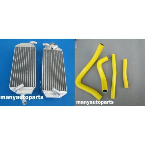 L&R aluminum alloy radiator and yellow Hose kit FOR Suzuki RM250 2-stroke 1999 2000
