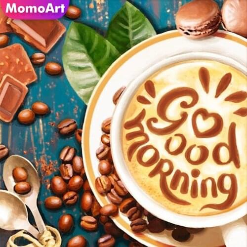 MomoArt 5D DIY Diamond Painting Coffee Cup Sale Diamond Embroidery Landscape Cross Stitch Mosaic Full Drill Square Home Decor