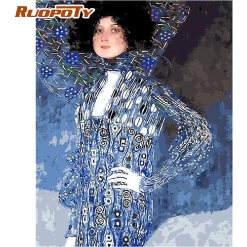 RUOPOTY Woman Figure Painting By Numbers Kits For Adults Children Handmade Modern Home Wall Artcraft Unique Gift 60x75cm Arts