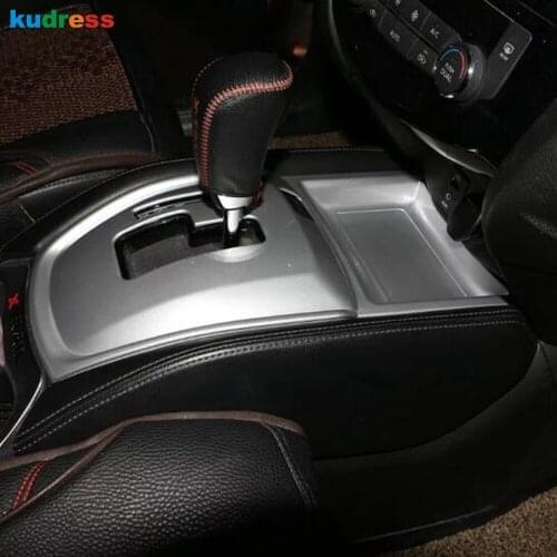 For Nissan X-trail X trail T32 2014-2019/Rogue 2014-2016 Carbon Fiber Car Interior Gear Shift Panel Frame Cover Trim Sticker