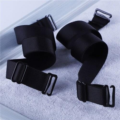 Wholesale New 2Pcs Women Non-slip Bra Strap High Elastic Fabric Hook Adjustable Bra Ladies Shoulder Straps Intimates Accessories