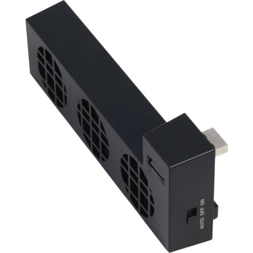Cooling Fan for One X, USB External Cooler 3 Fan Turbo Temperature Control Cooling Fans for one X Gaming Console