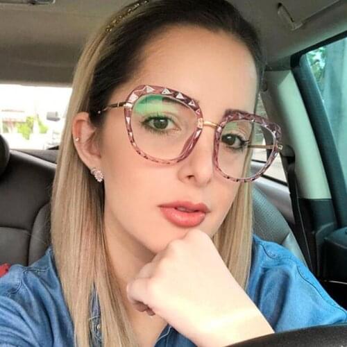 2020 New Fashion Transparent Glasses Women Optical Eyeglass Frame Blue Light Computer Spectacles Frames For Ladies Trends
