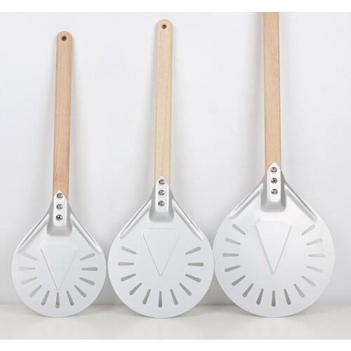 Perforated Pizza Peel 7/8/9" Pizza Turning Peel for Homemade Pizza Bread Bakers CLH@8
