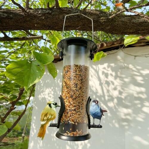 Hanging Wild Bird Seed Feeder Bird Feeding Tool Garden Paddock Outdoor Decoration Pet Supplies Bird Tableware Bird Feeder