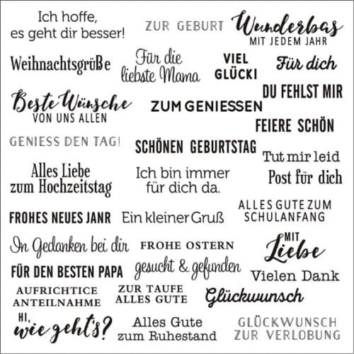 German Silicone Clear Seal Stamp DIY Scrapbooking Embossing Photo Album Decor