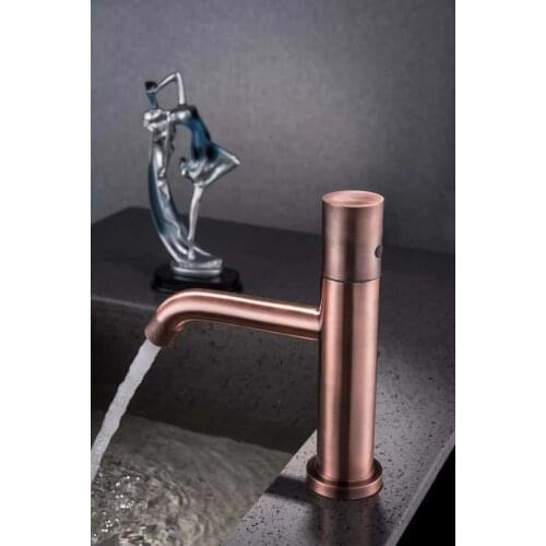 Simple luxury Black plated bathroom sink faucet 5 colors single hole mixer basin faucet Cold and hot water faucet