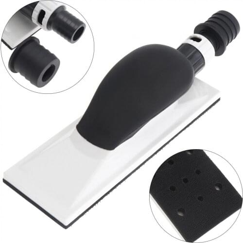 AT-009 ABS Manual Grinding Plate Hand Throwing Board with 70 x 200mm Sander Pad for Industrial Automotive Polishing Tools