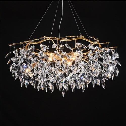 Modern LED Crystal Chandelier Lighting Luxury Home Decoration Chandeliers Lamp Living Room Hanglamp Crystal Lighting ZM1116