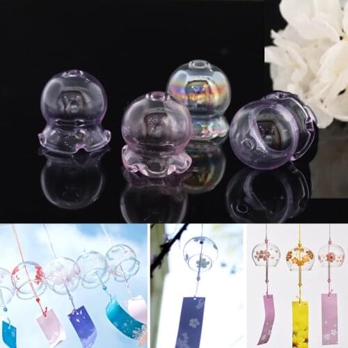 3PCS Japanese Style Decor Glass Hanging Wind Chime Blessing Girls Home Decoration Accessories Crafts Wind Bells Office Pendant
