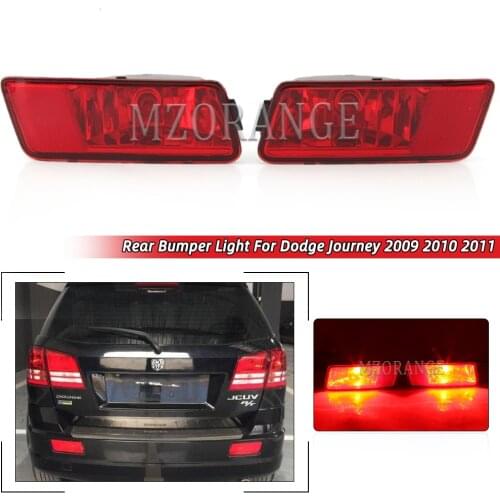 Rear Bumper Light For Dodge Journey 2009 2010 2011 Rear Bumper Fog Lights Stop Warning With Bulbs Car Accessories